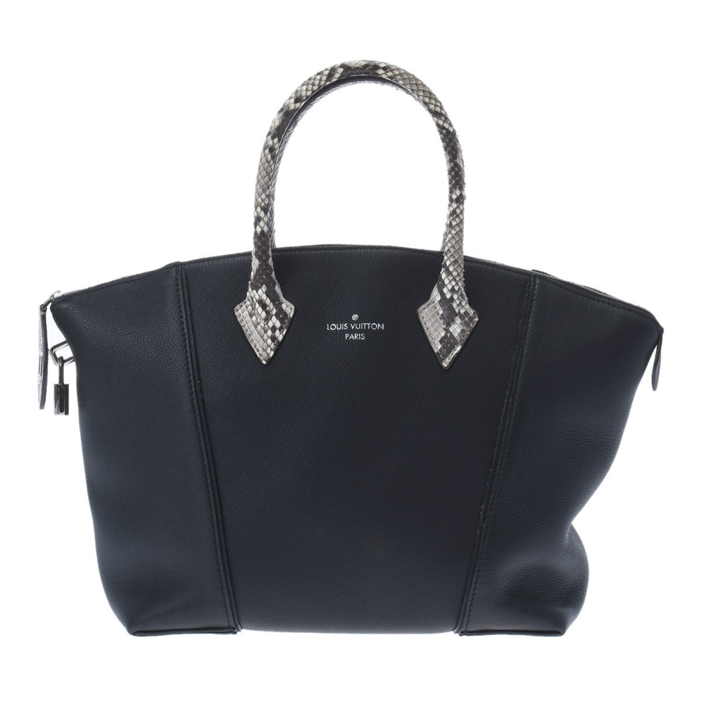 Louis Vuitton Python Lockit Pm Handbag Black - image 1